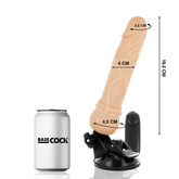 BASECOCK - VIBRADOR REALISTA CON CONTROL REMOTO NATURAL 19,5 CM -O- 4 CM
